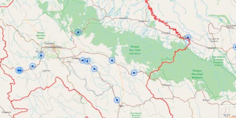 Policía despeja bloqueo “evista” en Caracollo