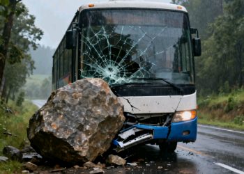 Rocas y tierra bloquean la vía Charazani–Apolo tras fuertes lluvias