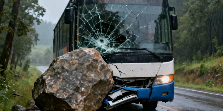 Rocas y tierra bloquean la vía Charazani–Apolo tras fuertes lluvias